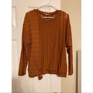 June & Hudson top. Medium. Burnt orange
